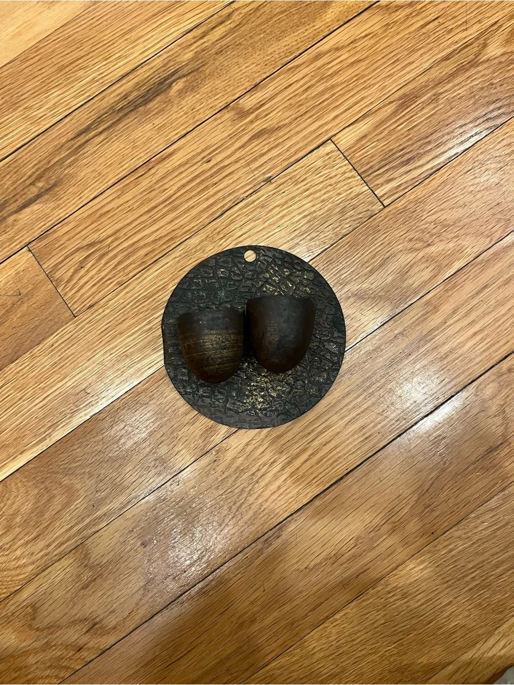 Decorative Rustic vintage match holder in Dark Brown